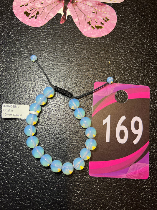 #169 Opalite 10mm Round Bracelet
