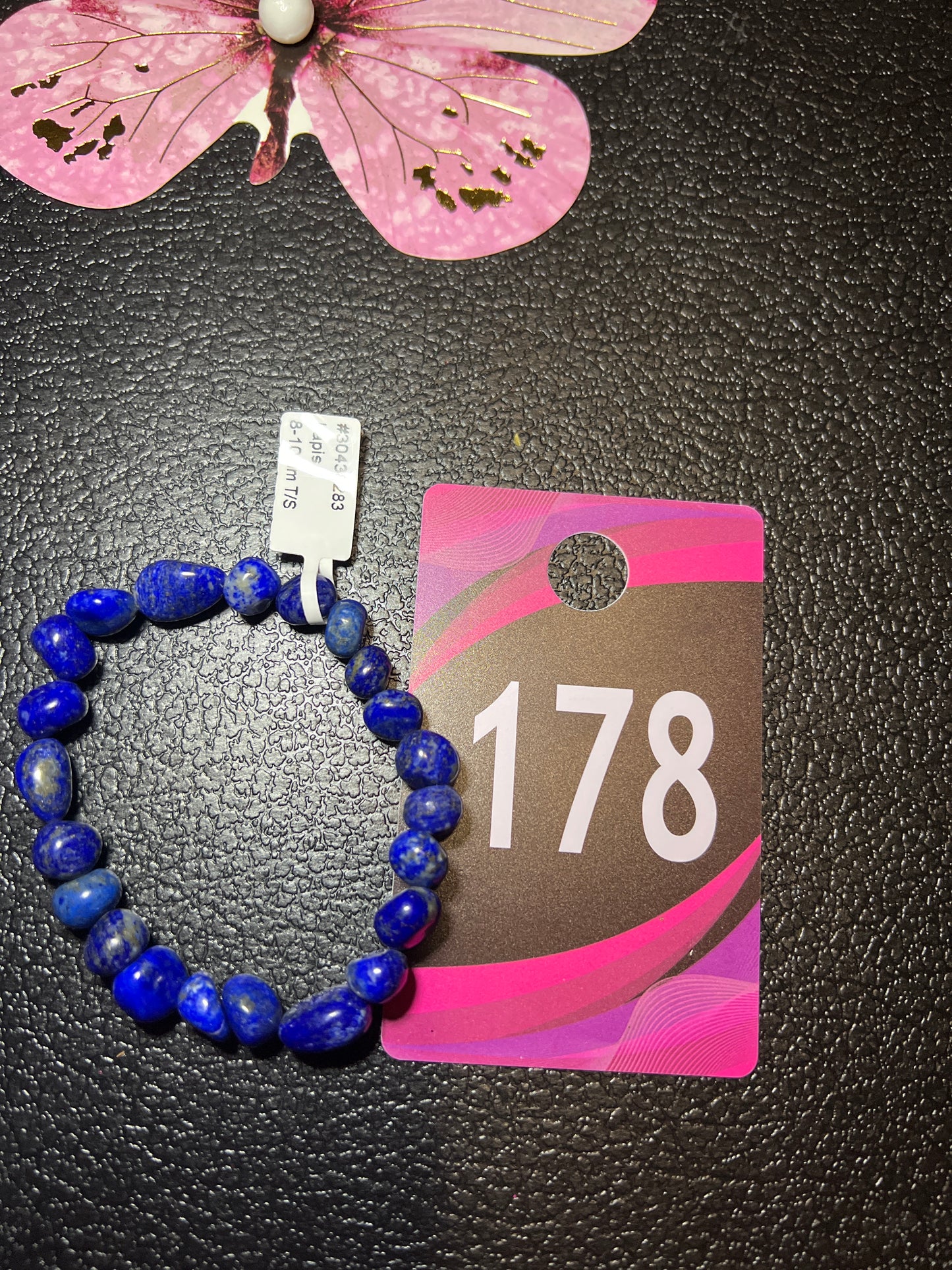 Lapis Nugget Beaded Bracelet #178