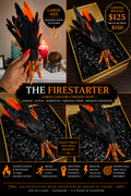 THE FIRESTARTER — LARGE CONJURE CHICKEN FOOT Hand-Painted • Hand-Feathered • One-of-a-Kind Spiritual Tool