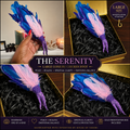 THE SERENITY — LARGE CONJURE CHICKEN FOOT Hand-Painted • Hand-Feathered • One-of-a-Kind Spiritual Tool