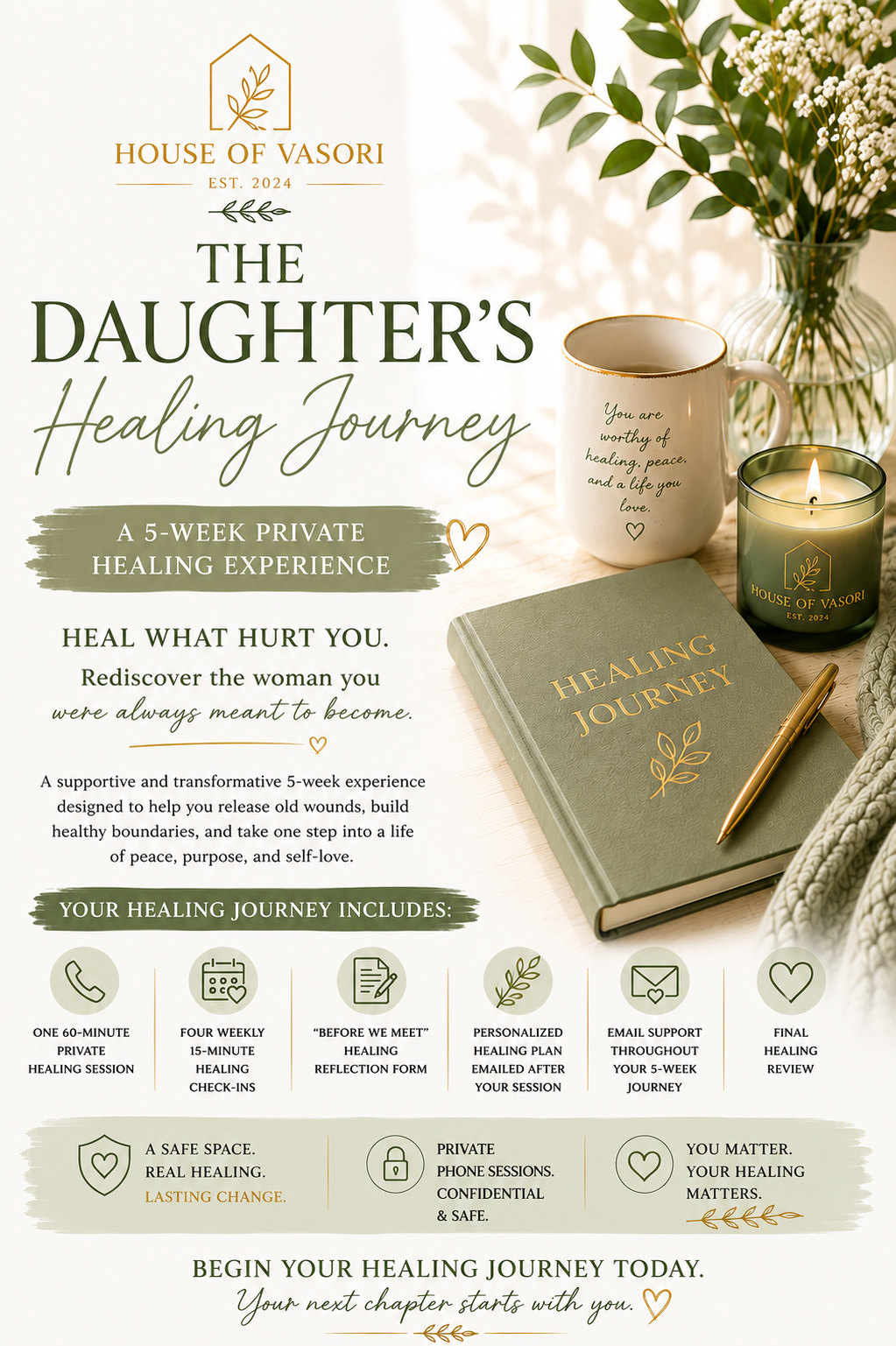 THE DAUGHTER'S HEALING JOURNEY | 5- WEEK PRIVATE HEALING EXPERIENCE