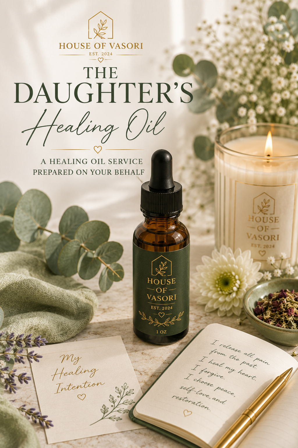 THE DAUGHTER'S HEALING OIL 1 0Z.