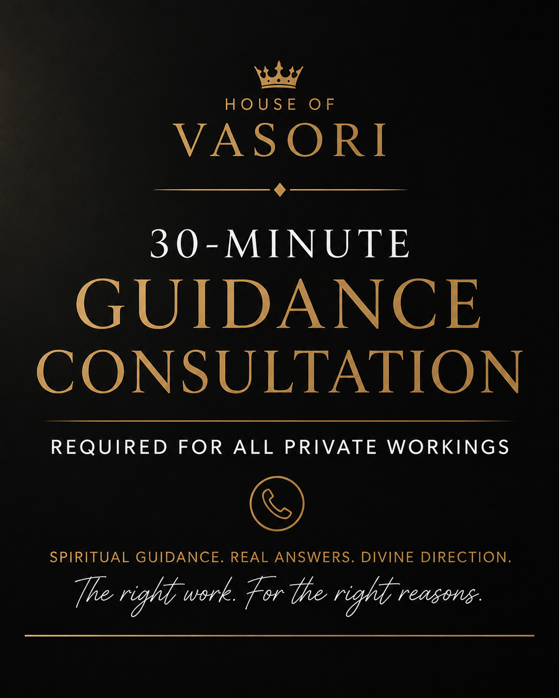 PRIVATE WORKING CONSULTATION - 30 Minutes