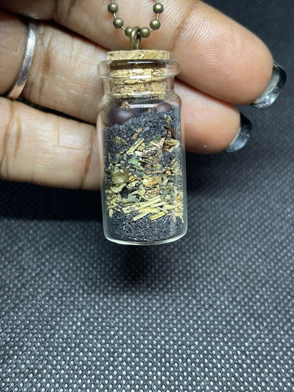 PROTECTION SPELL JAR WITH CHAIN