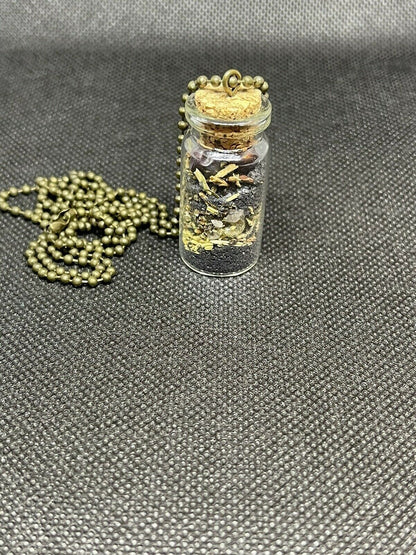 PROTECTION SPELL JAR WITH CHAIN